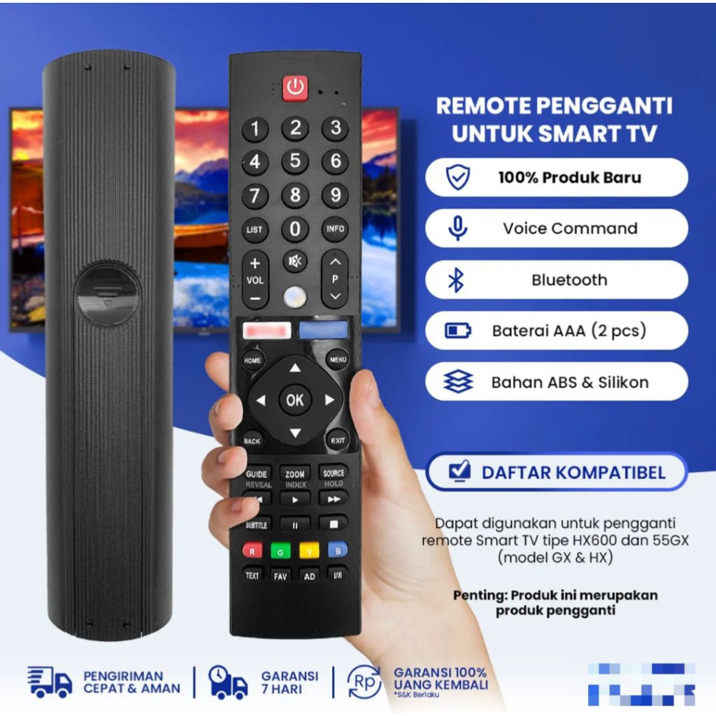 REMOTE TV PANASONIC LED LCD SMART TV HX600