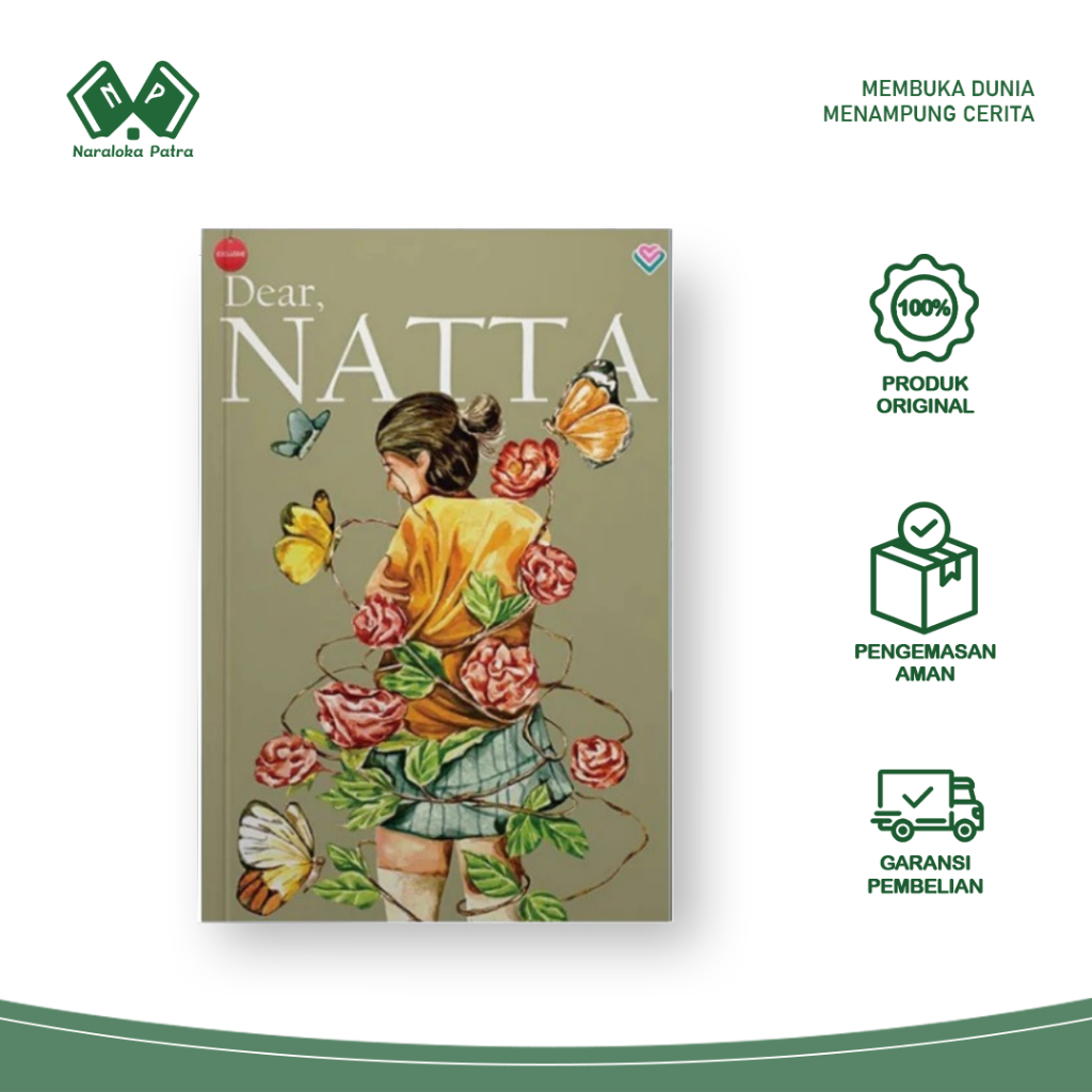 Buku Novel Dear, Natta - Tenderlova - Lovrinz - Gratis Biaya Packing