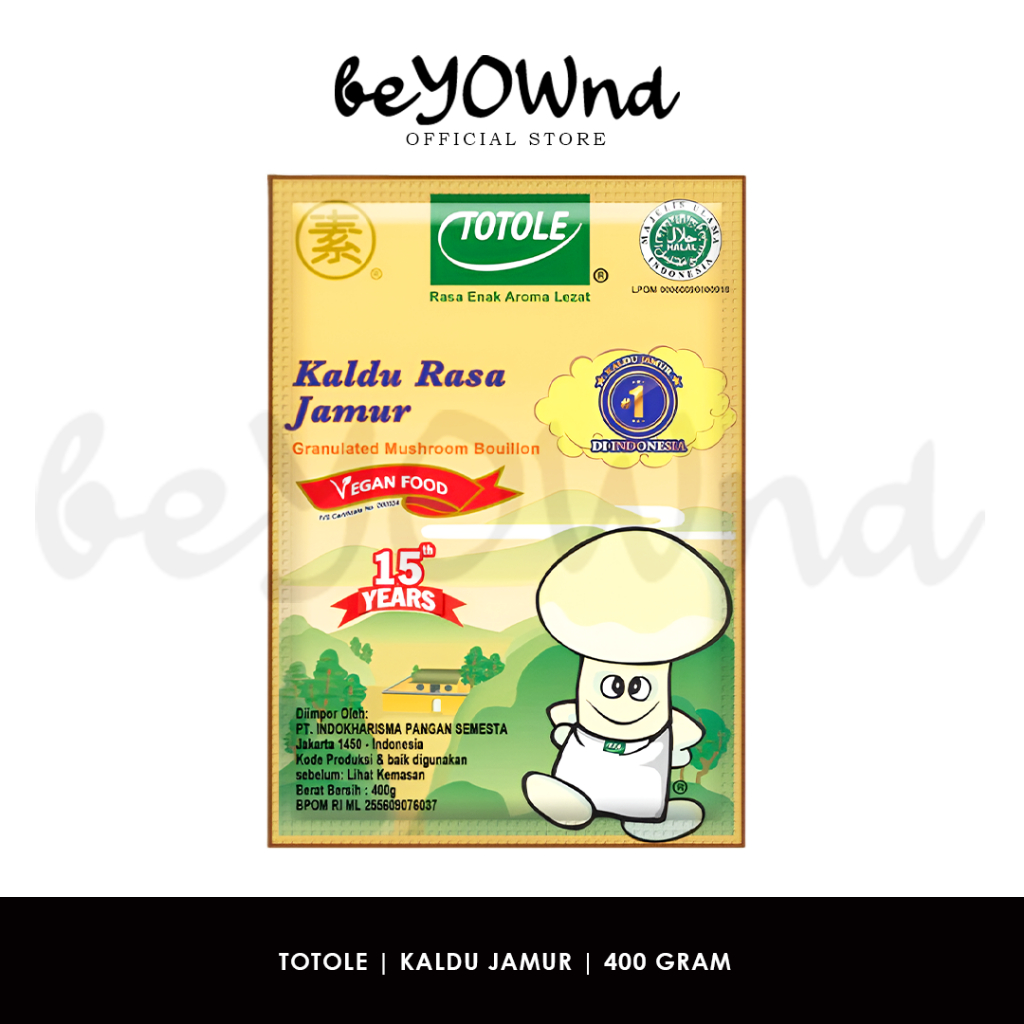 TOTOLE Kaldu Jamur 400 gram | TOTOLE Kaldu Rasa Jamur 400 gr | TOTOLE Mushroom Bouillon 400gr