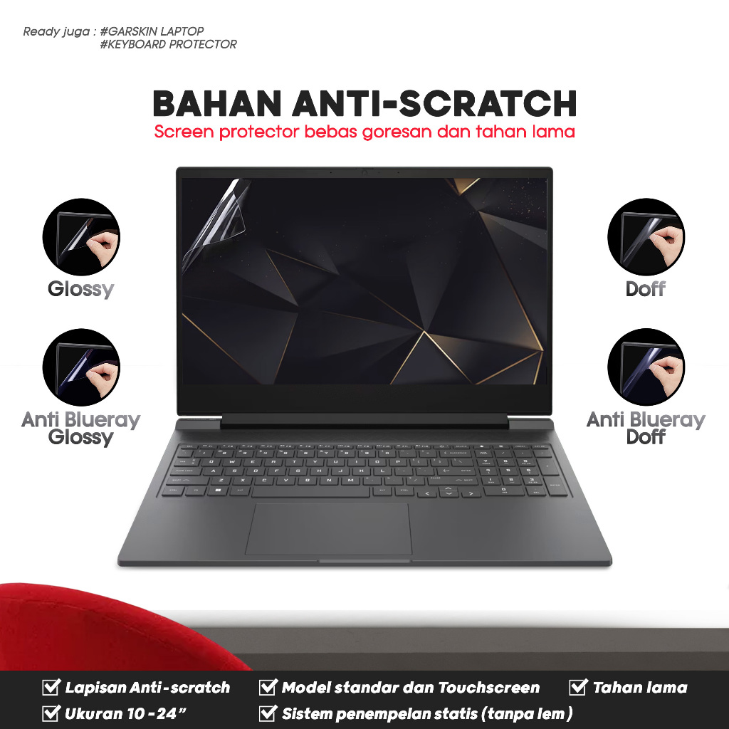 Pelindung Layar Screen Protector Guard Kompatibel dengan HP Omen 16-ap ap0169ax ap0176ax ap0196ax ap