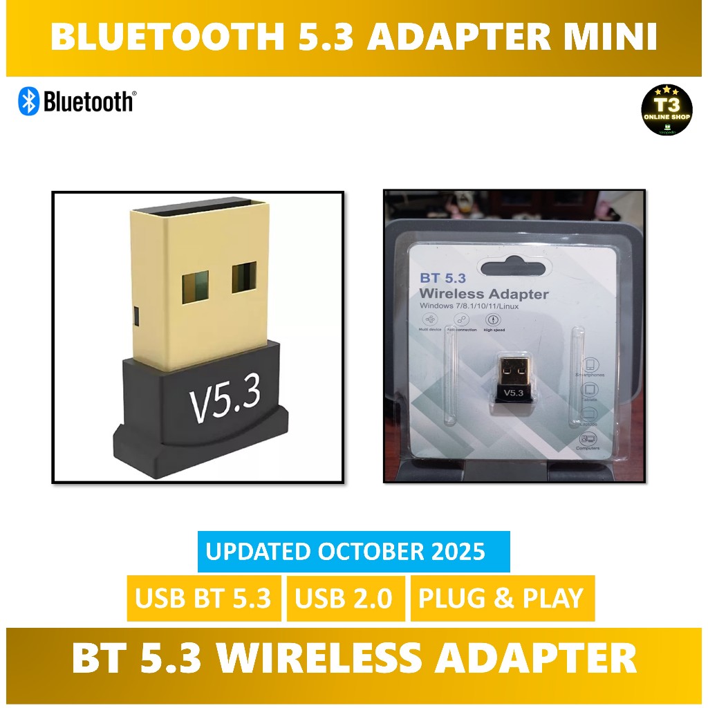 Bluetooth Receiver PC / Bluetooth USB Dongle 5.3 / Bluetooth Dongle / Bluetooth PC Laptop audio mobi