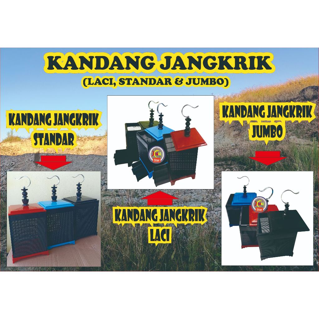 Kandang Jangkrik (Laci, Standar & Jumbo)