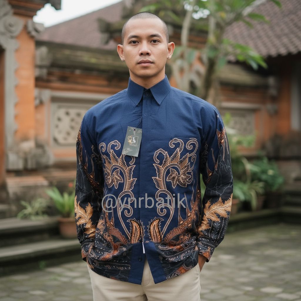 BAJU BATIK LENGAN PANJANG,BATIK PRIA LENGAN PANJANG,BATIK COWOK