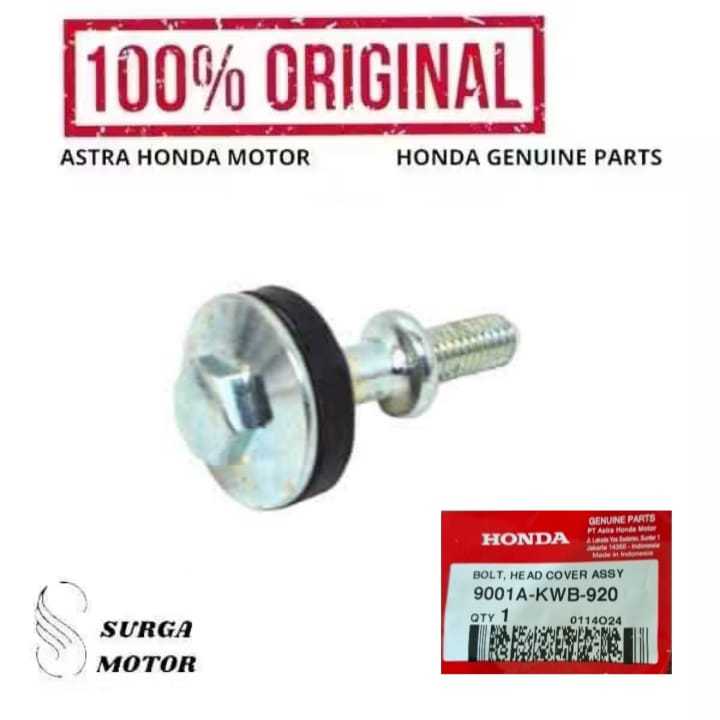 Baut Cover Head Assy Motor BeAT Karburator Carburator Carbu Karbu Revo Vario 110 9001AKWB920 9001A-K