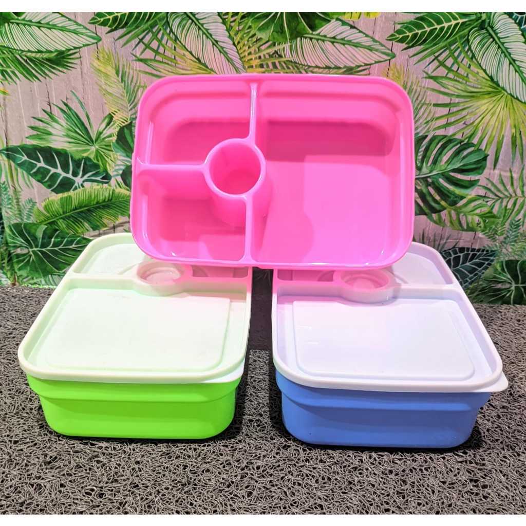 TEPAK NASI SEGI KOTARO SEKAT 5 (20X14X6CM) / TEMPAT NASI BEKAL / TEPAK MAKAN SERBAGUNA / LUNCH BOX /