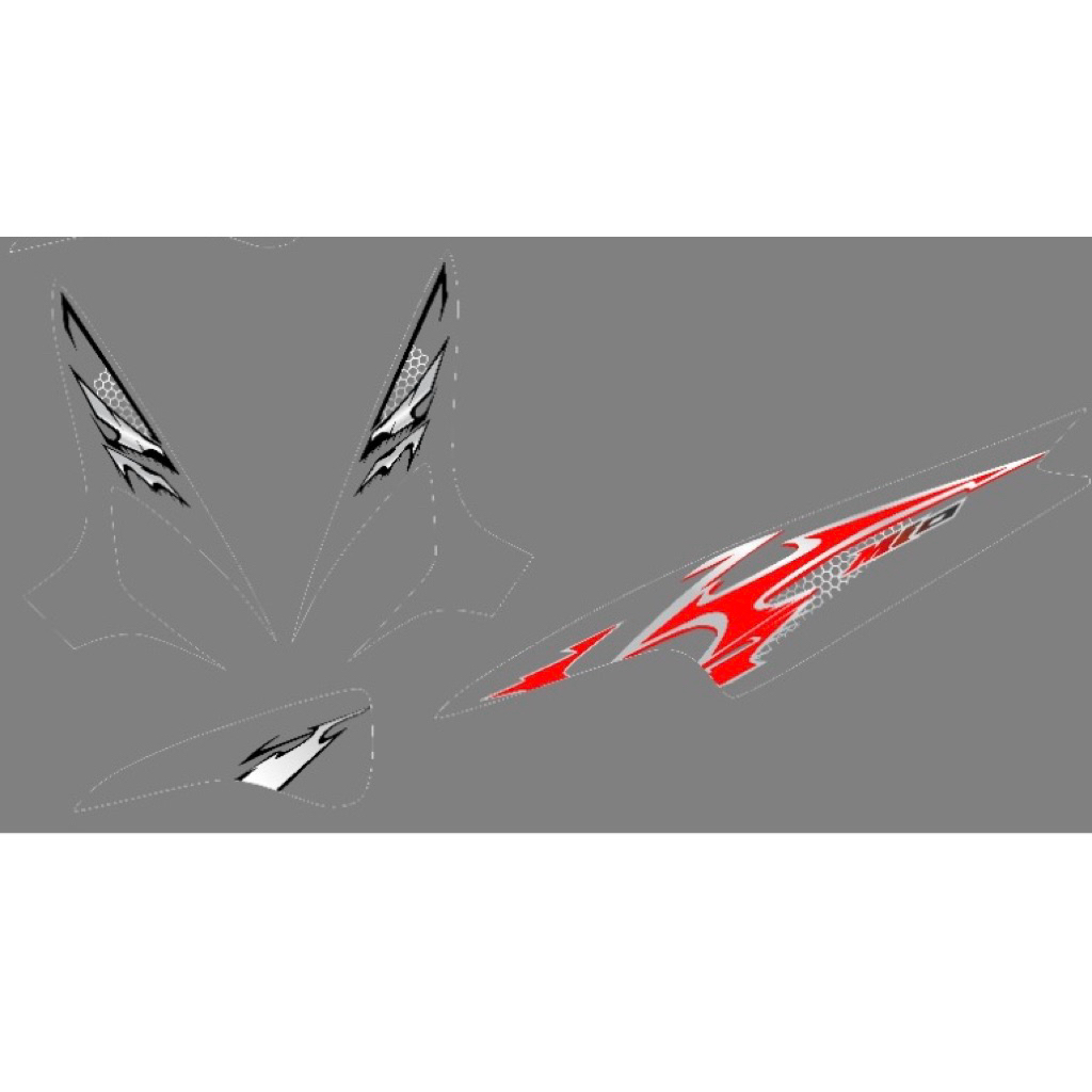 Striping transparan MIO SPORTY bahan premium maxdecal glossy