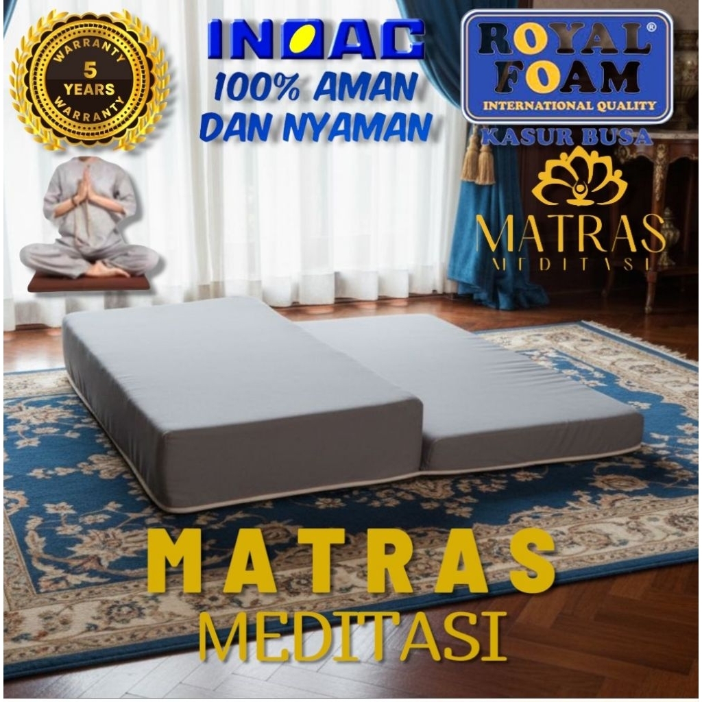 alas matras meditasi lipat premium/matras duduk/matras yoga