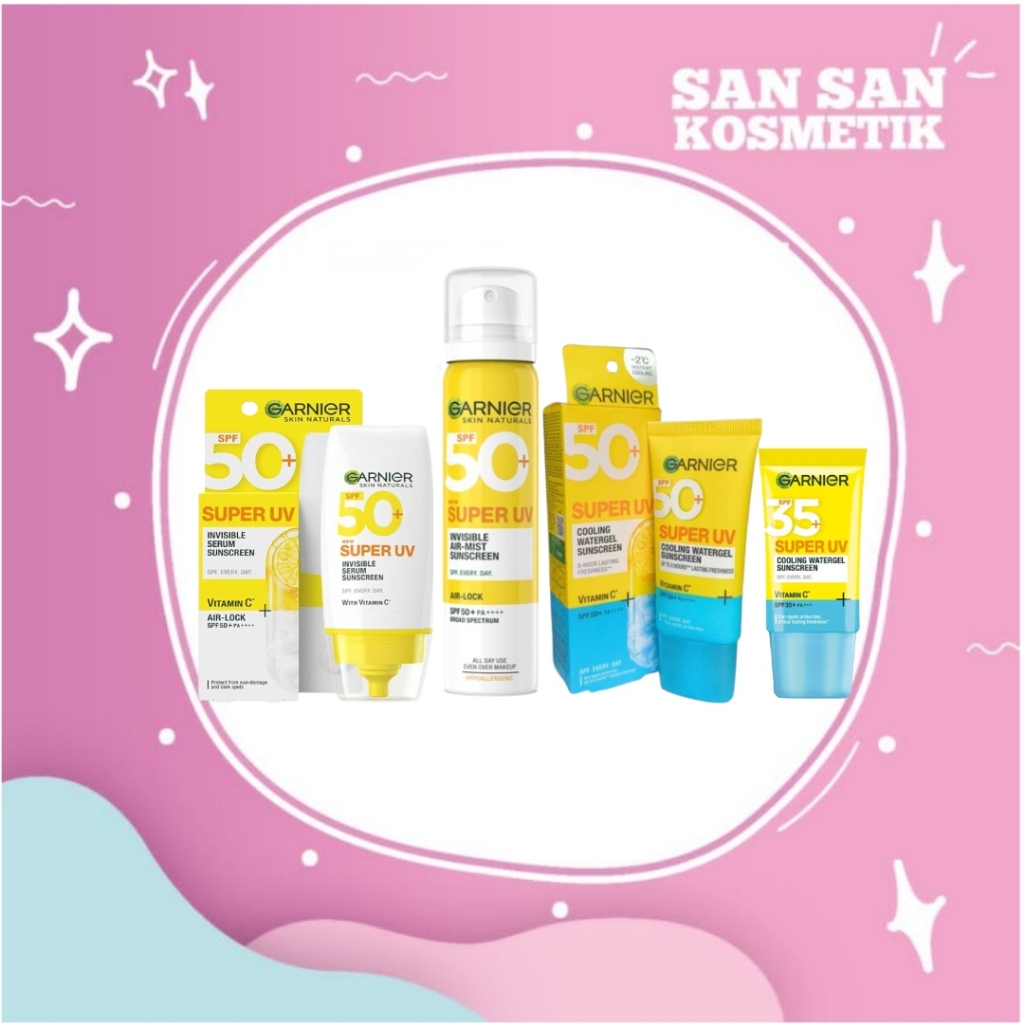Garnier Super UV Sunscreen Series / Rangkaian Perlindungan Kulit Wajah Garnier