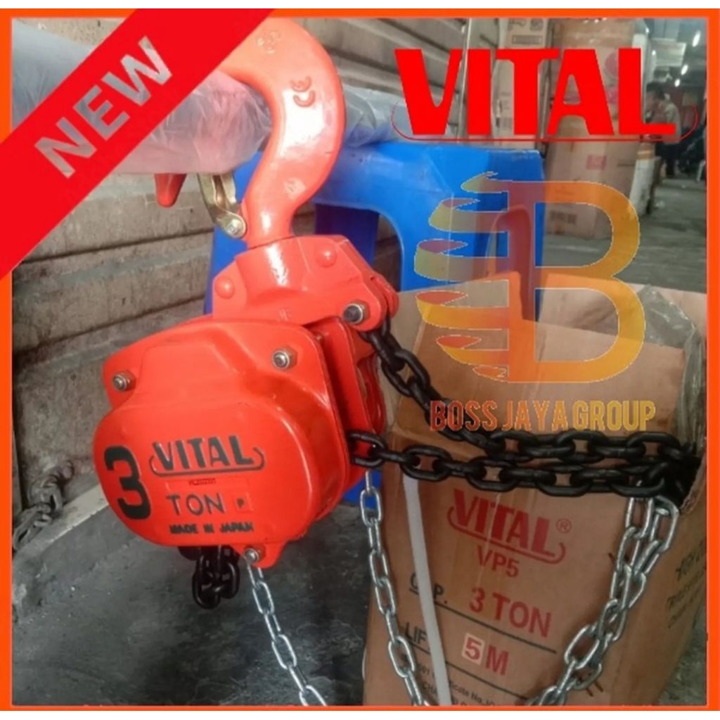 chain block 3 ton x 3 meter vital