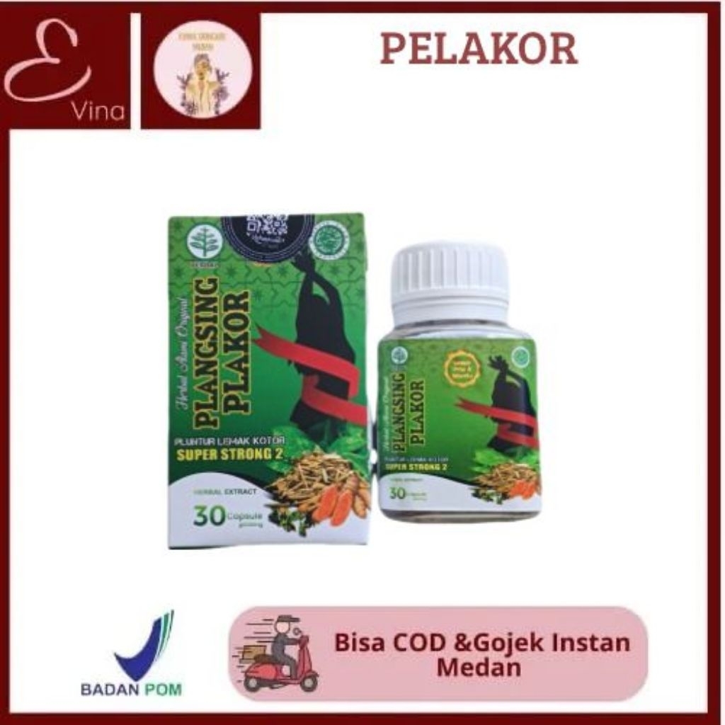 Pelangsing peluntur lemak kotor PELAKOR BPOM ready stock gojek instan medan