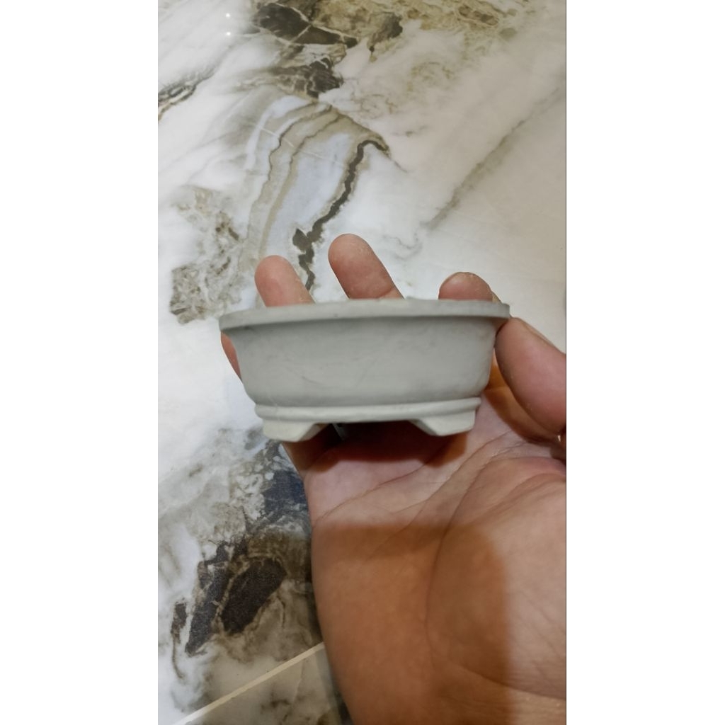 POT BONSAI bulat shito mame pot mini dari semen