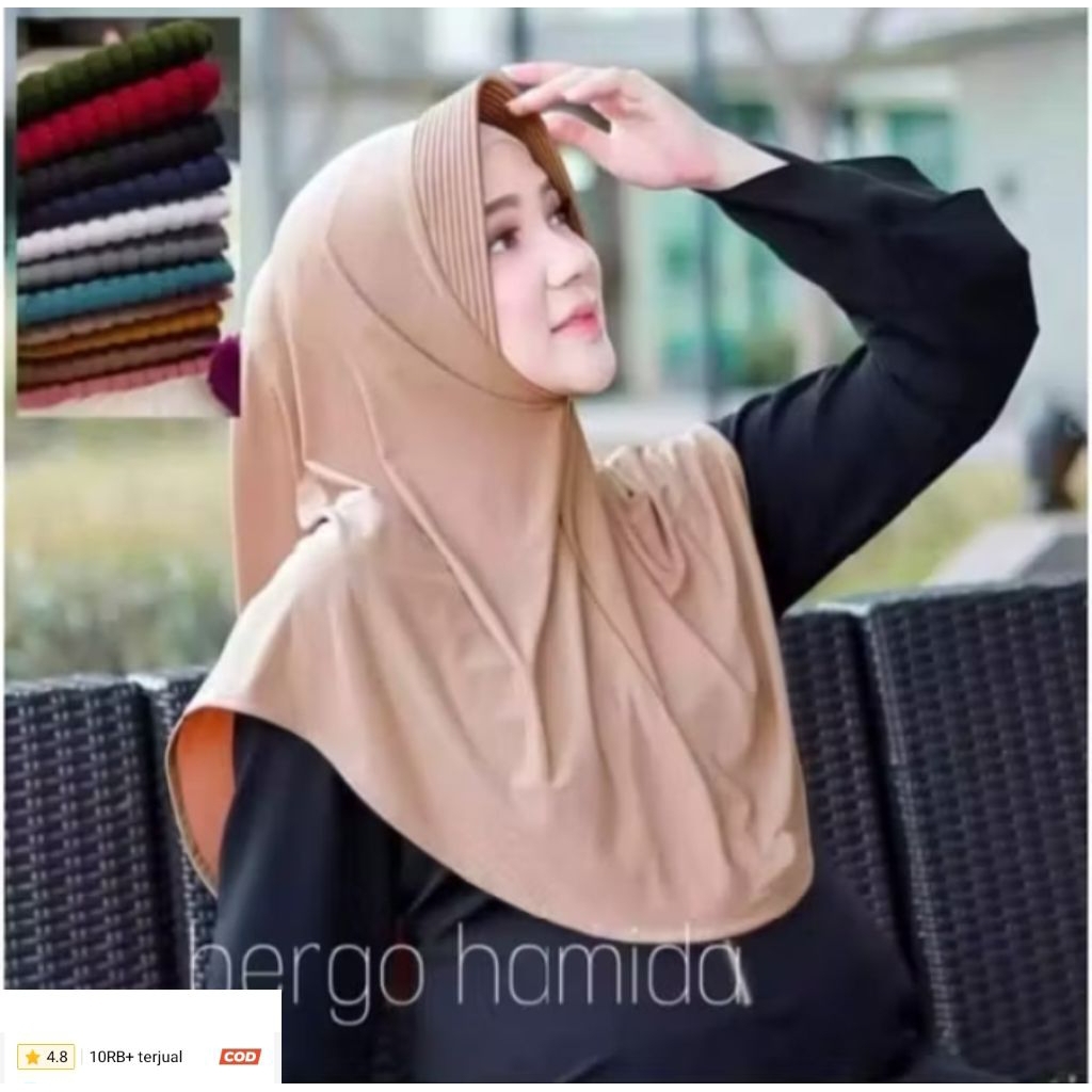 HIJAB BERGO HAMIDAH ORIGINAL HAMIDAH KERUDUNG BERGO