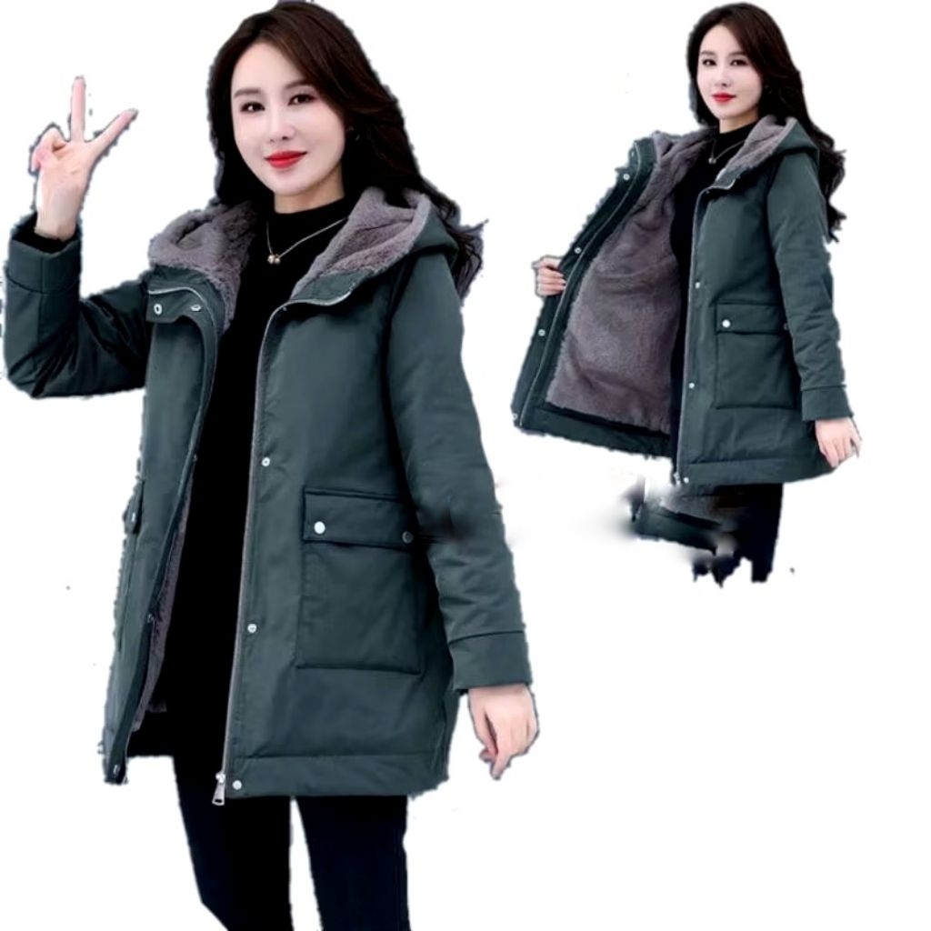 JAKET WINTER WANITA / JAKET MUSIM DINGIN WANITA / JAKET WINTER BULU WANITA / JAKET HANGAT WANITA / C