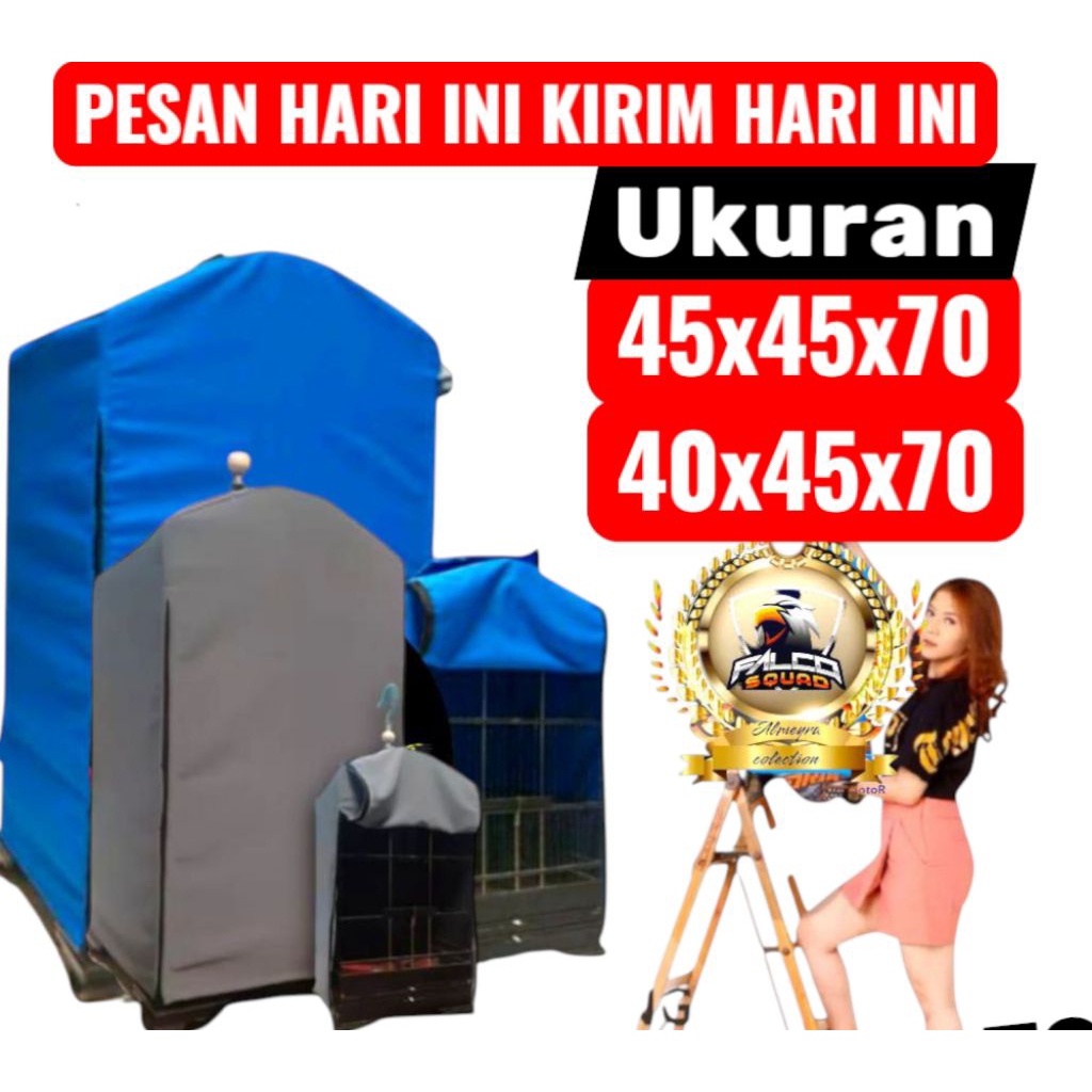 KRODONG SANGKAR KOTAK DOUBLE RESLETING 45x45x70 . 45x40x70TEBAL TIDAK NERAWANG