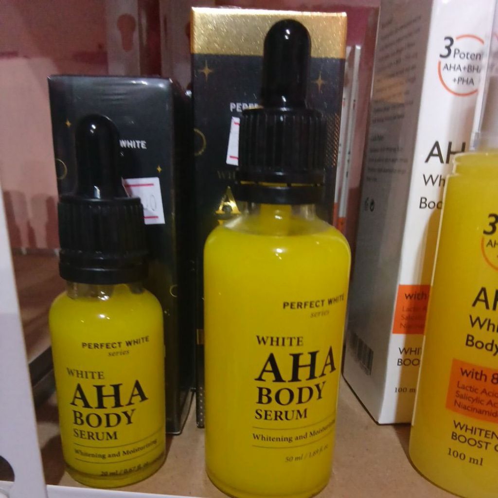 Perfect white aha body serum