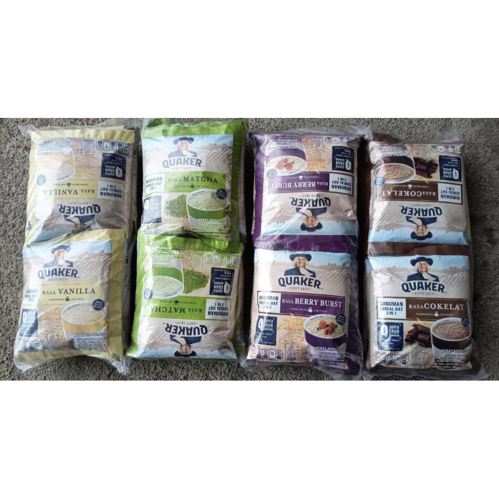Quaker 3in1 Oatmeal Instant 28 Gram (10 Sachet)