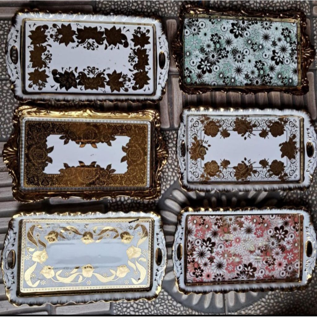 Nampan fiori keramik