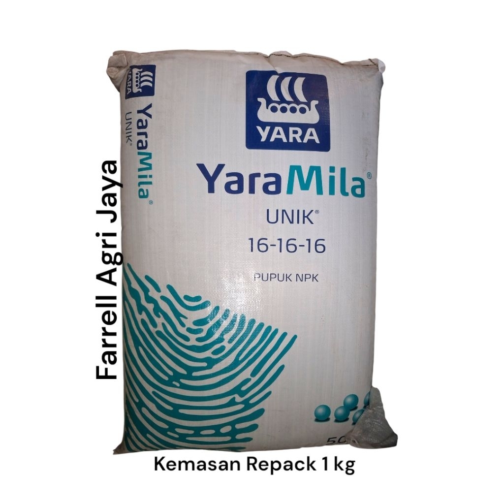 PUPUK NPK 16-16-16 YARAMILA UNIK 1KG REPACKING
