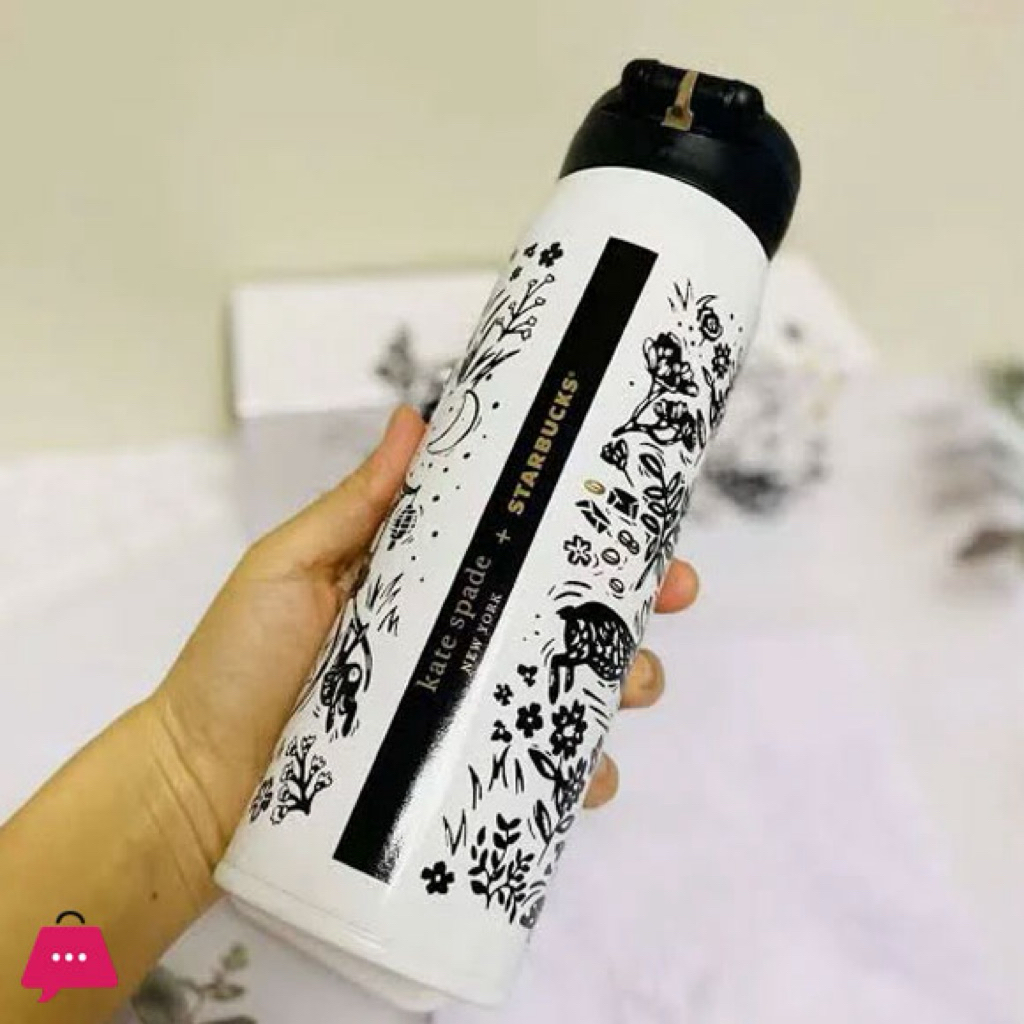 Tumbler Botol Minum Starbucks X Kate Spade Baru Original