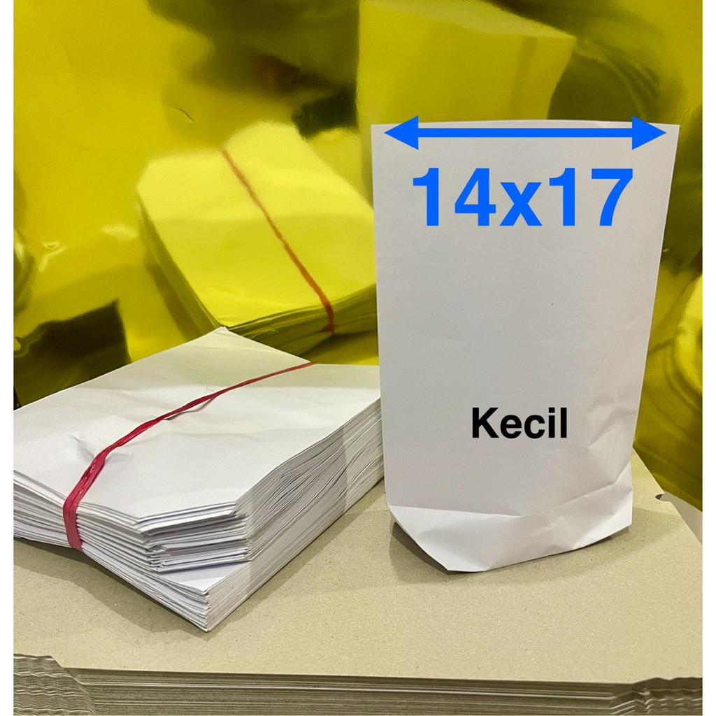 Jlterang Kertas Gorengan Polos Kertas Snack Paper Snack Isi 50 Kertas Bungkus