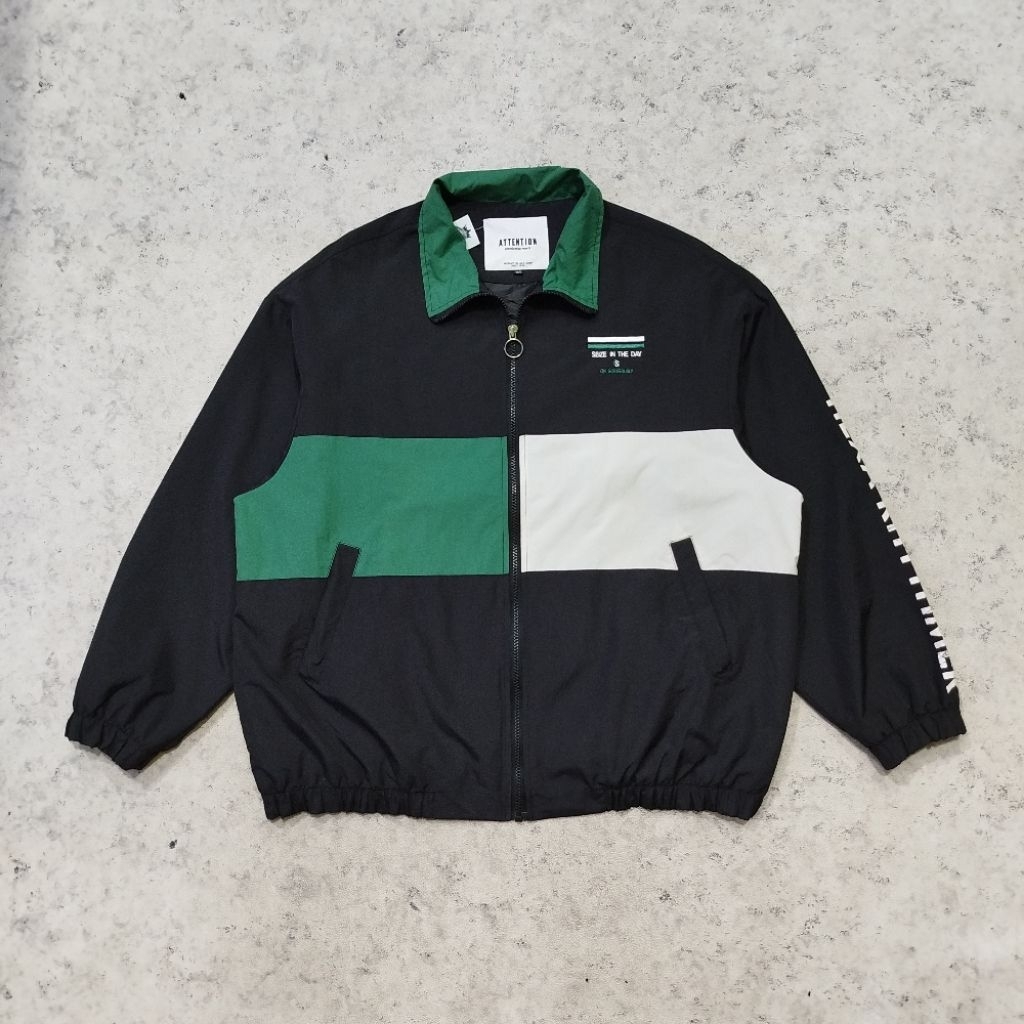 Jaket Harrington Vintage ATTENTION PREMIUM GARMENTS Jaket casual bagus murah