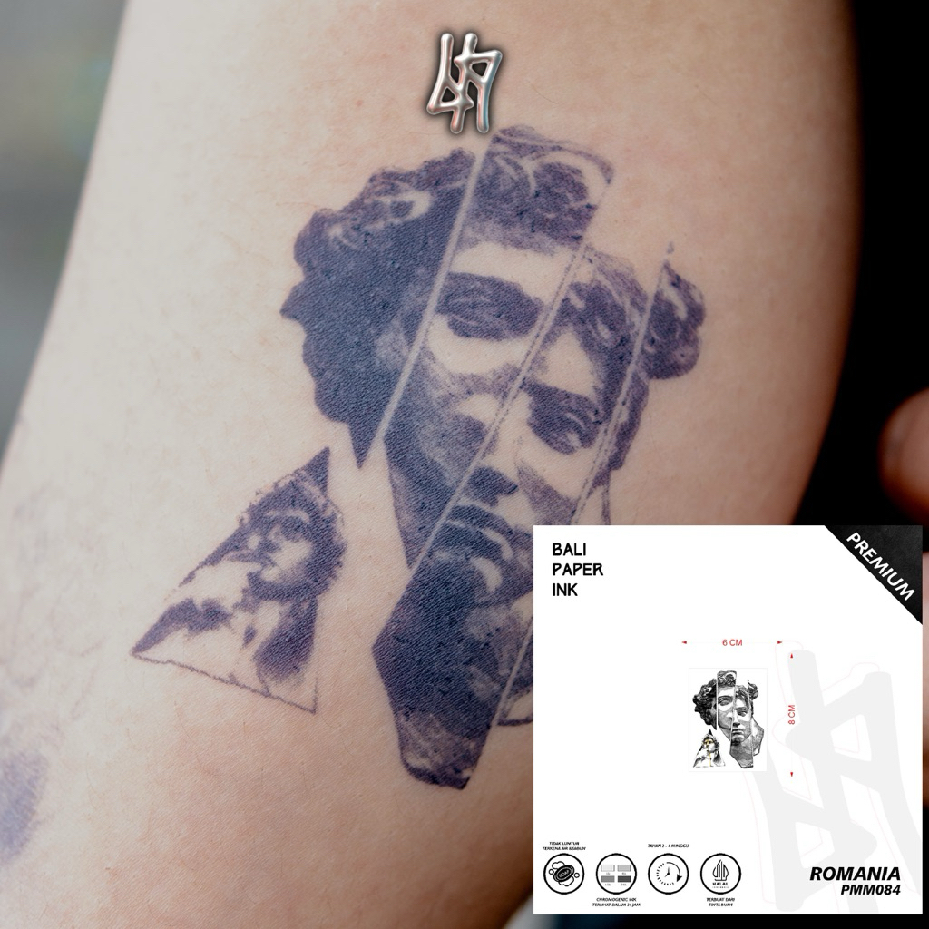 Bali Paper Ink PMM084 Romania Fruit Ink Tattoo Temporary Premium Tato Temporer Oldschool - Tato Leng