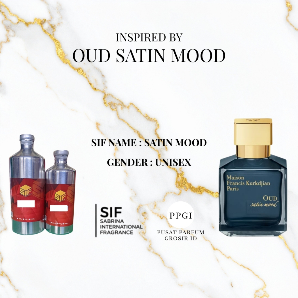 BIBIT PARFUM MAISON BARAKKAT SATIN OUD DUPES OUD SATIN MOOD - HEMAT BY SIF 500ML SEGEL