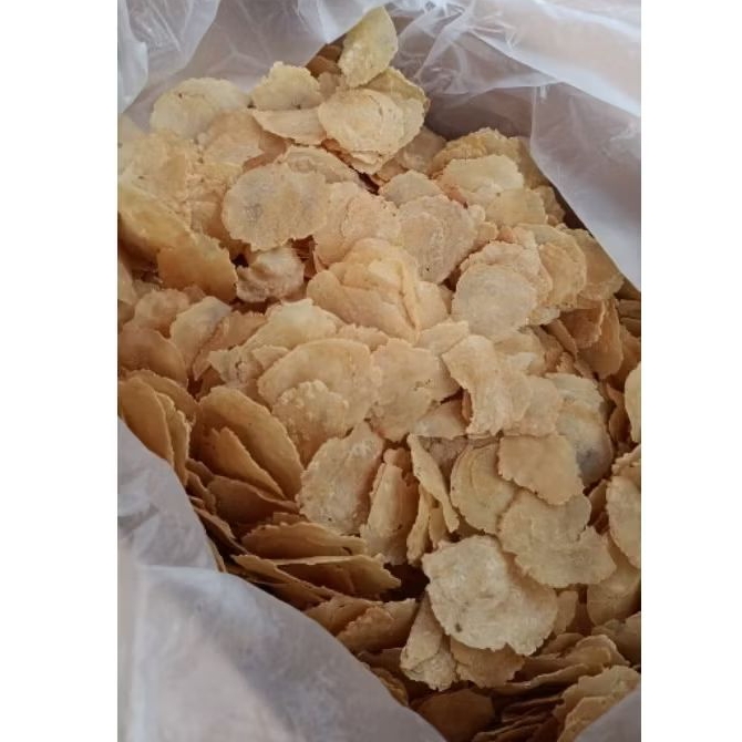 Emping melinjo mentah 1kg - Kerupuk Emping mentah 1 kg