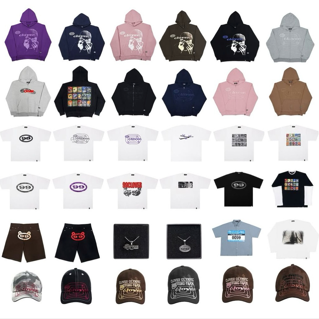 Original 100% Murah 99clover Hoodie