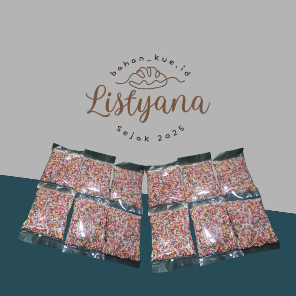 Sprinkel Warna-Warni – Toping Kue / Hiasan Donat / Dekorasi Dessert