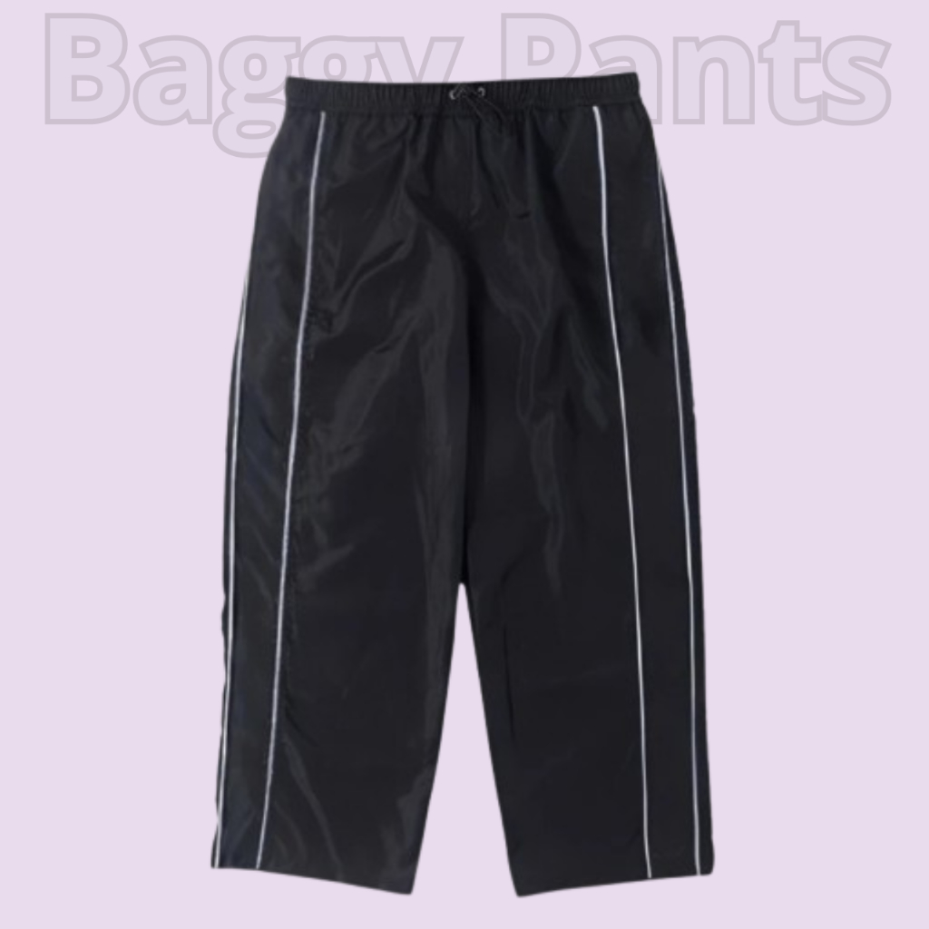 Celana Panjang Baggy Pants Pria Wanita Outdoor Style Y2k Reflektif Meyala