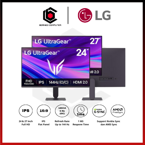 LG MONITOR 24G411A | 144HZ | FHD | 2025 / LG MONITOR 27G411A | 144HZ | FHD | 2025