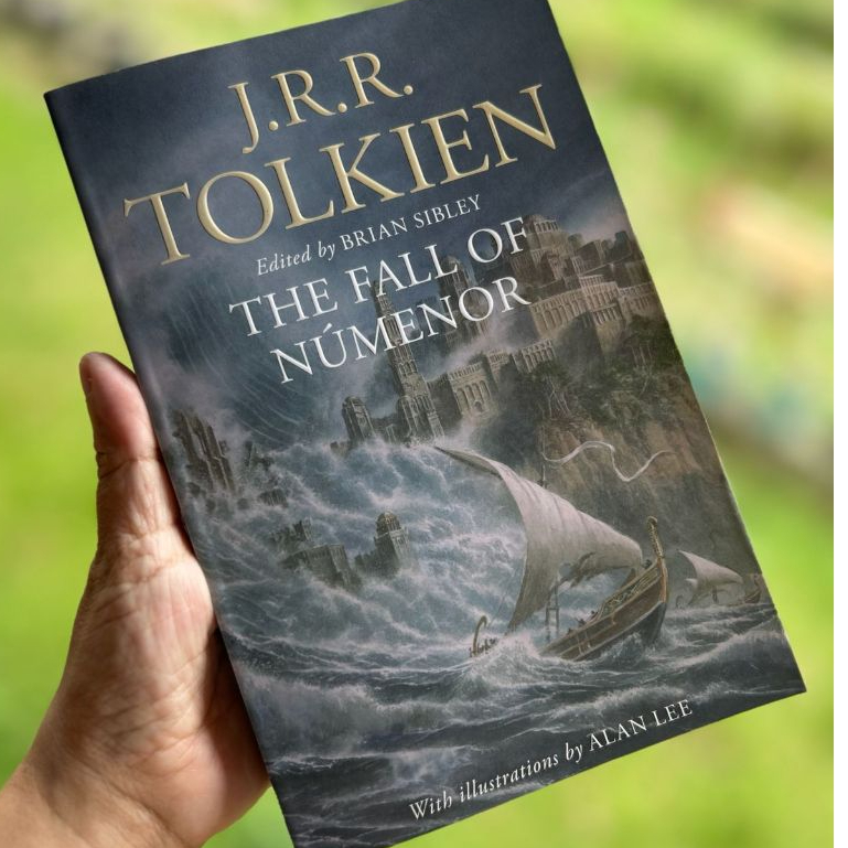 JRR Tolkien The Fall of Numenor with Illustration by Alan Lee Novel Fantasy Bahasa Inggris Preloved