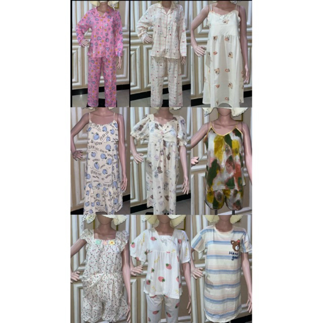 Daster Sexsoy Leisure & Baju tdur PP & Baju tdur CP