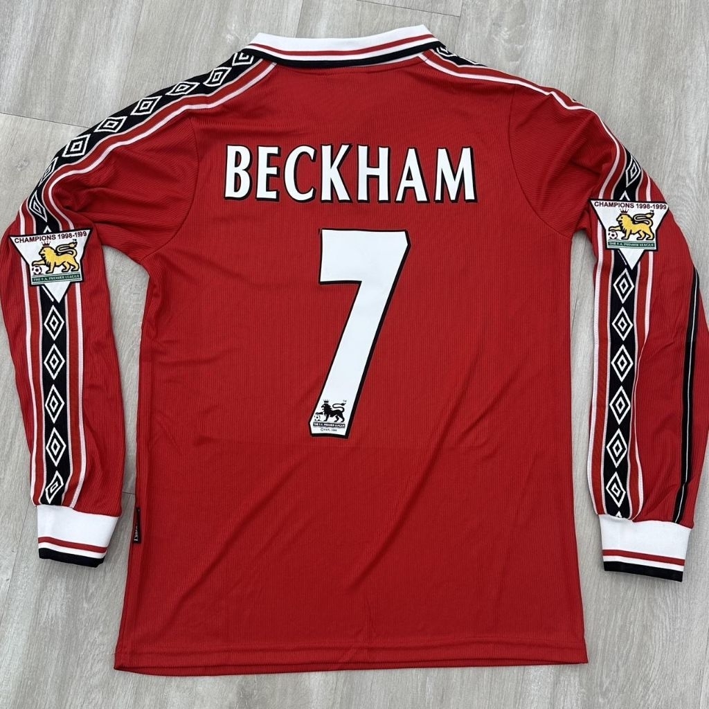 RETRO | EM.YUU HOME LONG SLEEVE 1998-99 [BECKHAM #7] JERSEY VINTAGE KERENN