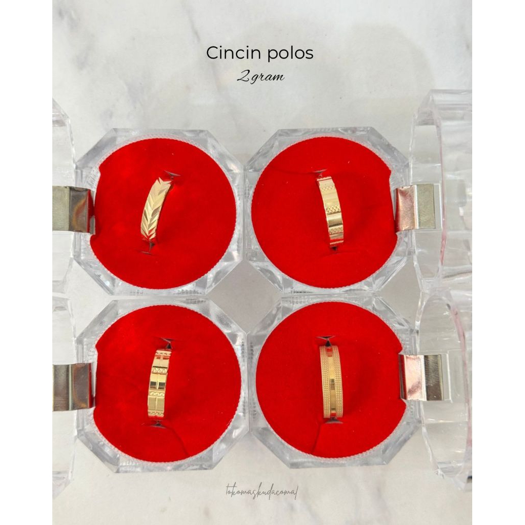 Cincin polos berat 2 gram