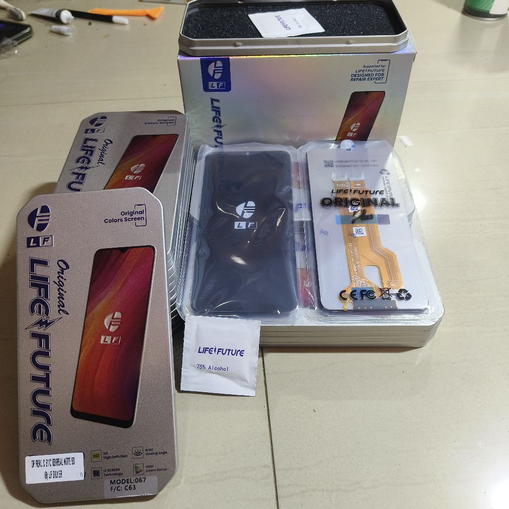 LCD LF SILVER | OP REALME  C61/ C63/ NOTE 60 | ORI LF SILVER