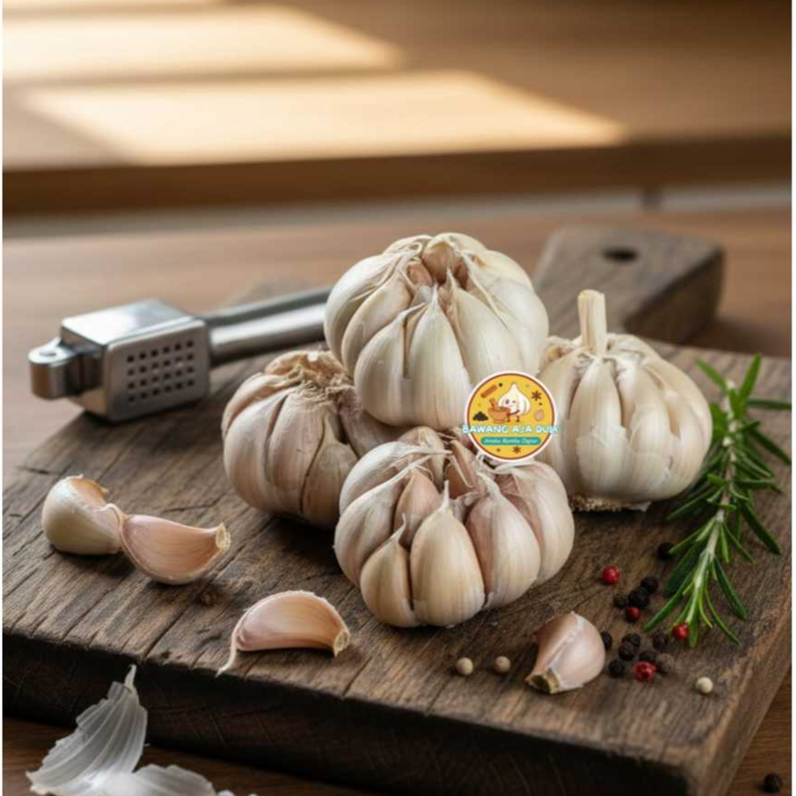 Bumbu Aja Dulu-Bawang Putih Bersih Fresh/Bawang Putih Honan Siap Masak/Bawang Putih 1/2Kg-1Kg