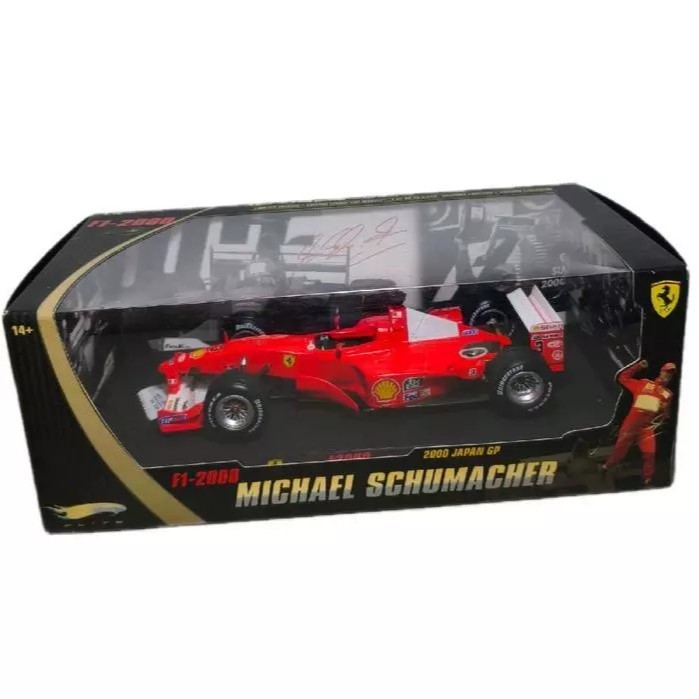 Hotwheels Elite 1/18 Ferrari Formula 1 Michael Schumacher F2000 With Sign Super Rare