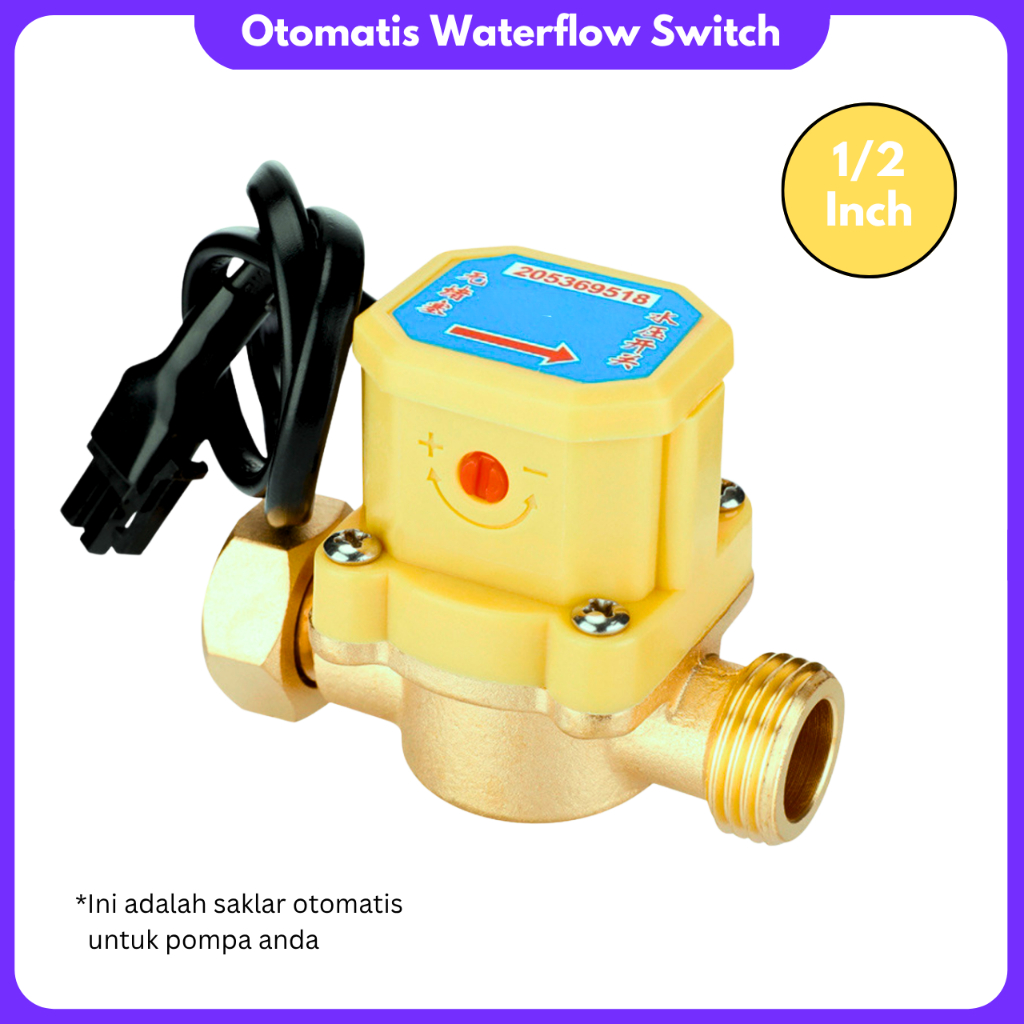 Water Flow Switch Saklar Otomatis Booster Pump Saklar Untuk Booster Pump Sparepart Booster Pump