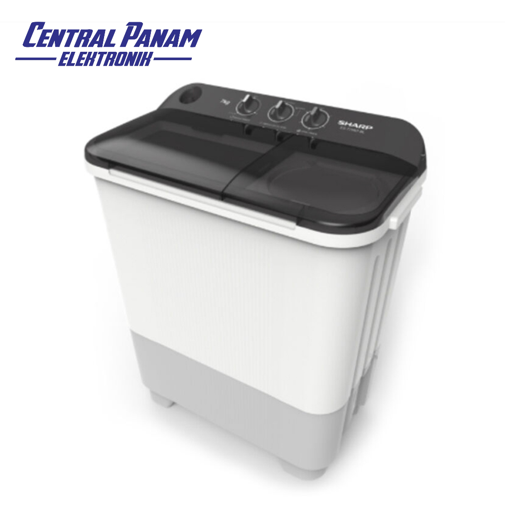SHARP Mesin Cuci Twin Tub ES-T75NT Central Panam Elektronik