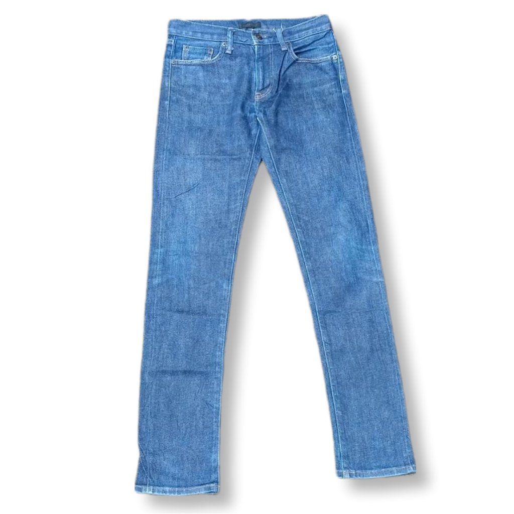 UNIQLO SELVEDGE  BLUE DENIM JEANS LONG PANTS | CELANA PANJANG | KDU 2