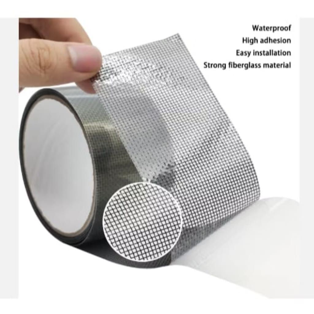 LEM KAWAT NYAMUK LAKBAN 2METER JARING ANTI NYAMUK Repair Isolasi Penambal Kawat Nyamuk Lakban Kawat 