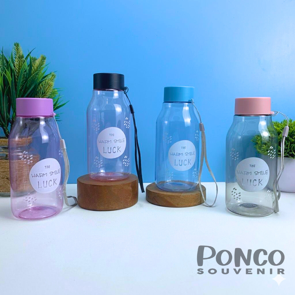 Botol Minum Plastik Bless Luck  350 ML || Tanpa Kemasan