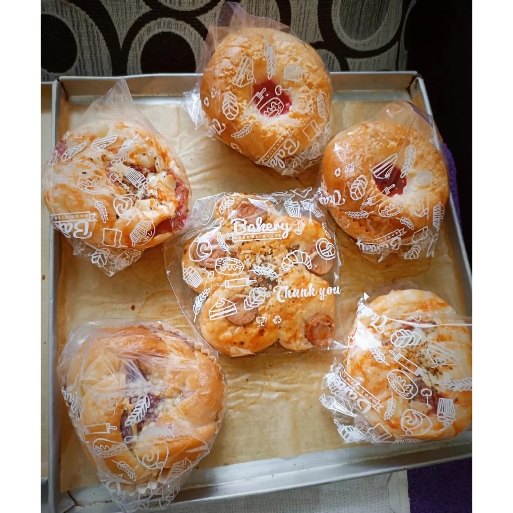 OPP MOTIF BAKERY THANK YOU 10X10 ISI 100LEMBAR