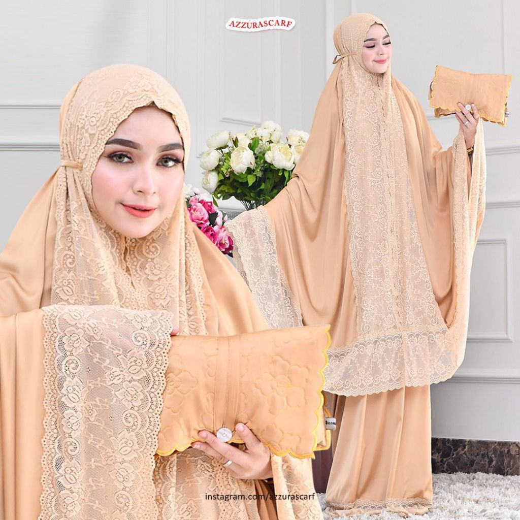 Mukena Renda Besar Armani Silk