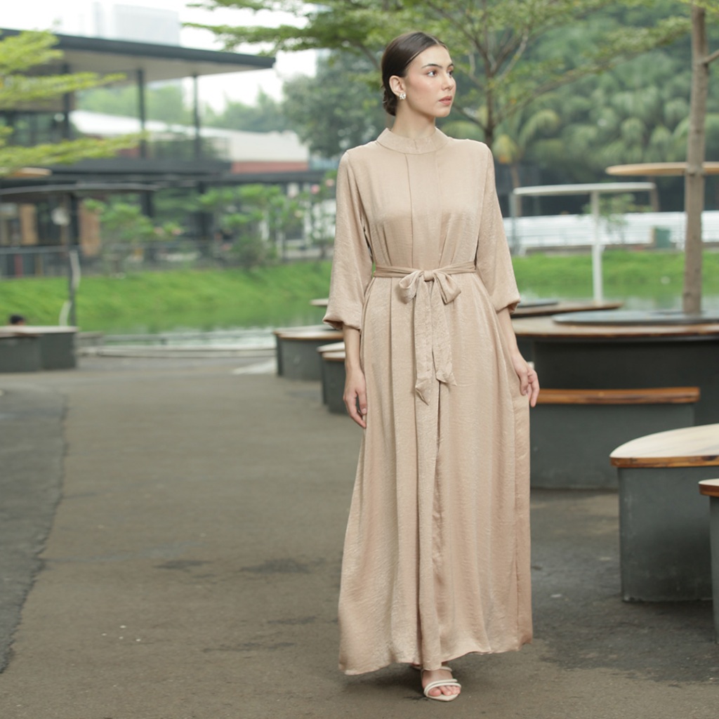 Batik Huza - Dress Kaycela - nude - Gamis Wanita