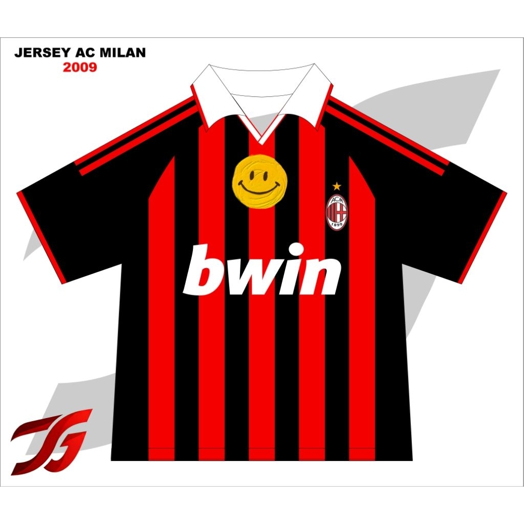 AC MILAN HOME RETRO 2009 - BECKHAM #32 Jersey legend