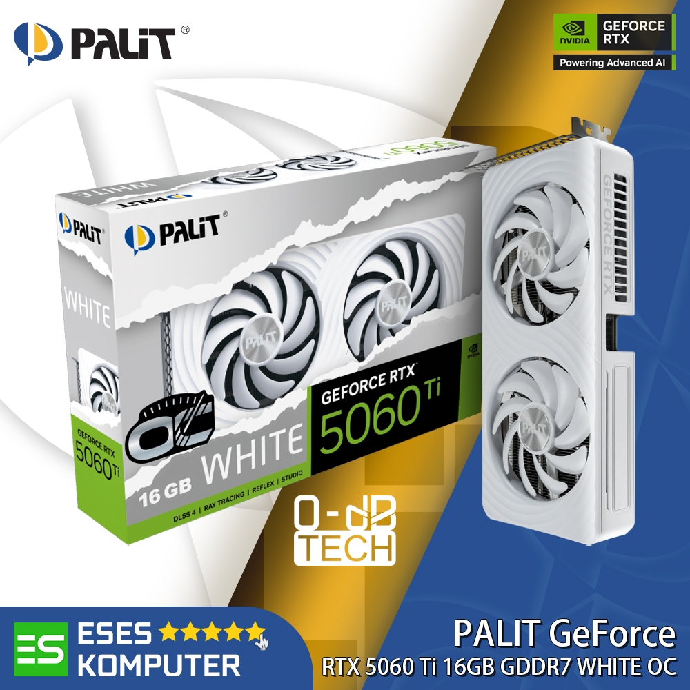 VGA PALIT GeForce RTX 5060 Ti 16GB GDDR7 WHITE OC