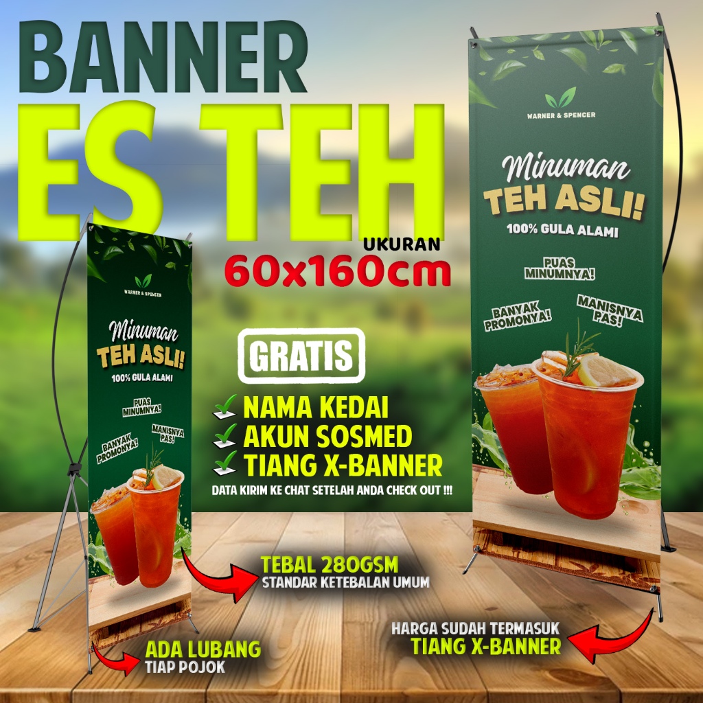 Banner es Teh, X banner Teh